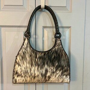 Hair-On Leather handbag from Sayulita Mexico